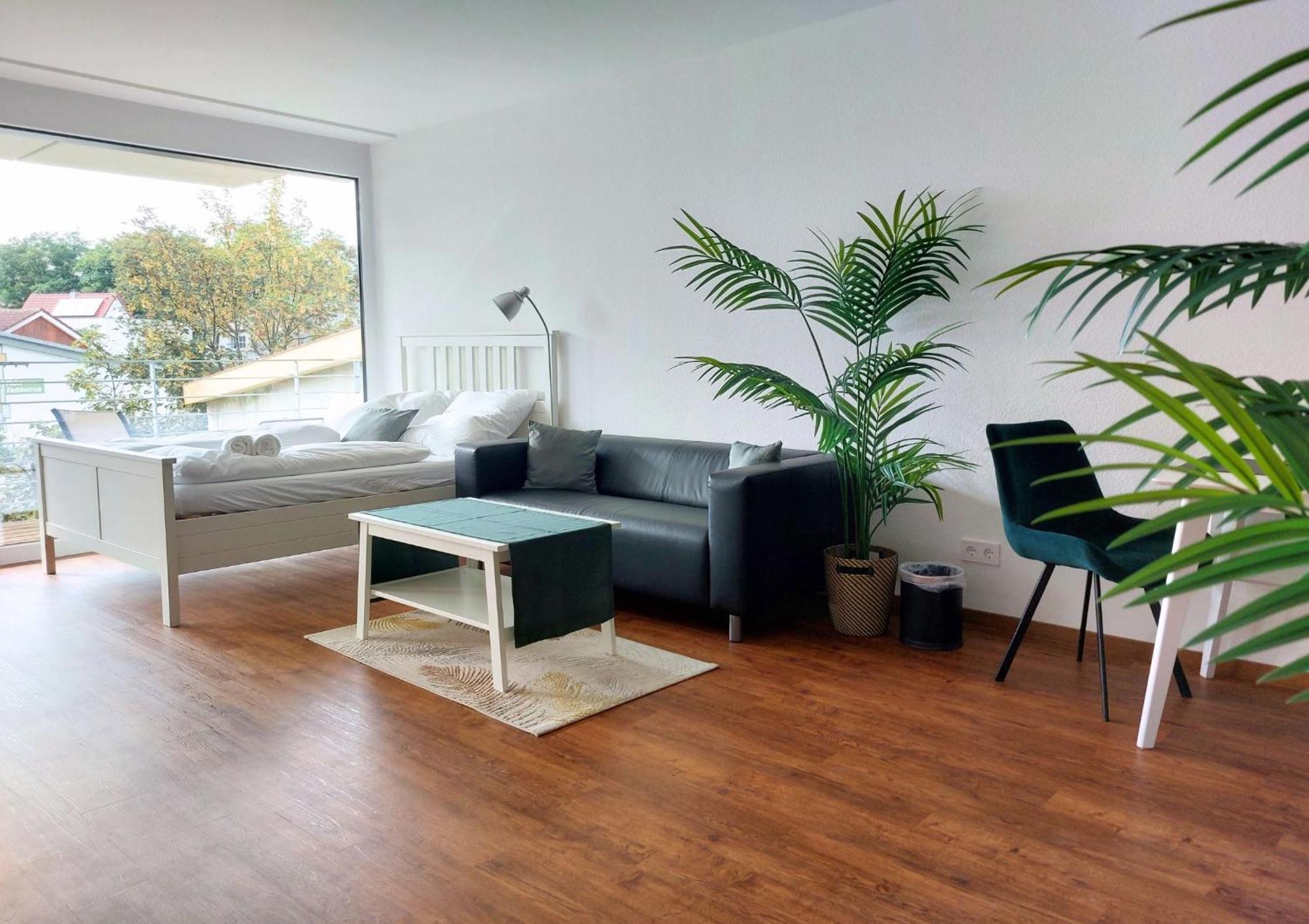Rooftop Apartments - Modernes Studioapartment Fuer 3 Personen Langenau Exterior foto